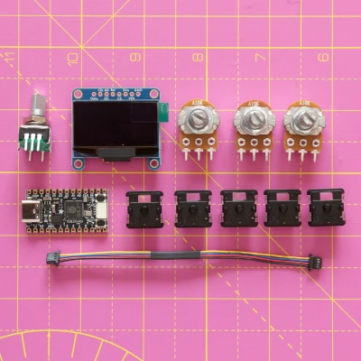 Bộ điều khiển USB MIDI Keyset Phong Cách Synth Cổ Điển