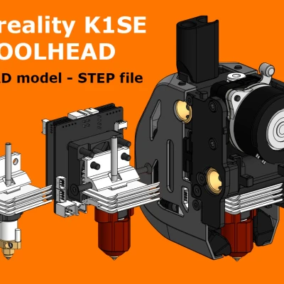 Mô hình CAD đầu in Creality K1 SE