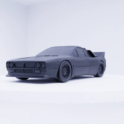 Mô Hình Vỏ Ngoài Chi Tiết Cao Lancia 037 Stradale