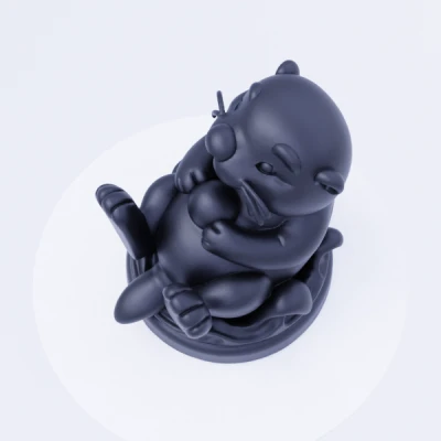 Mô Hình Rái Cá Dễ Thương Đang Nổi - Động Vật Dưới Nước Đáng Yêu