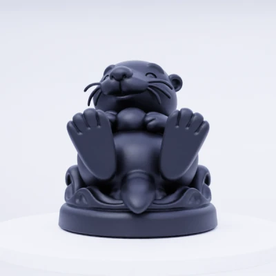 Mô Hình Rái Cá Dễ Thương Đang Nổi - Động Vật Dưới Nước Đáng Yêu