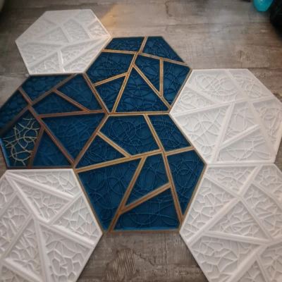Tấm Ốp Tường Lục Giác Hexagon