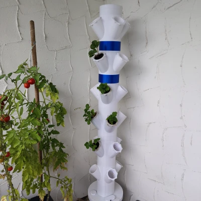 Tháp Thủy Canh Module Lớn Trồng Cây Ăn Trái & Dâu Tây