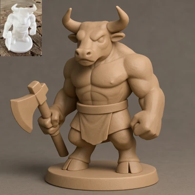Tượng Minotaur 3D