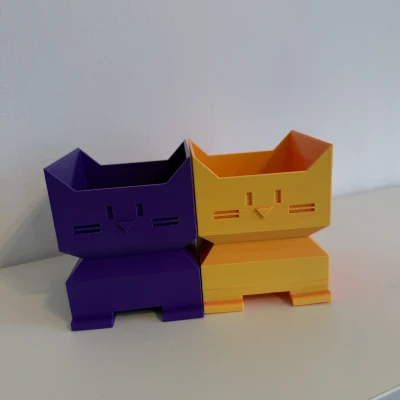 Chỗ cắm bút hình con mèo - Vật trang trí độc đáo cho bàn làm việc