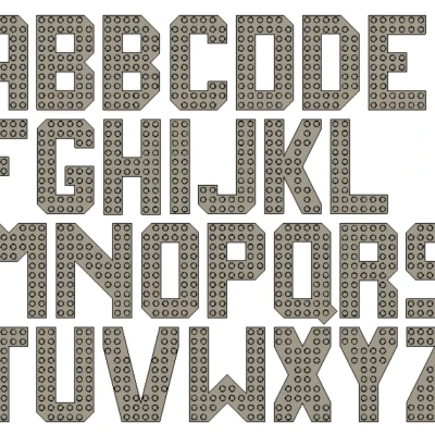 Bộ chữ cái và số tương thích Lego