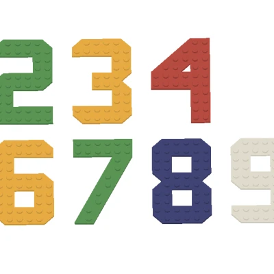 Bộ chữ cái và số tương thích Lego