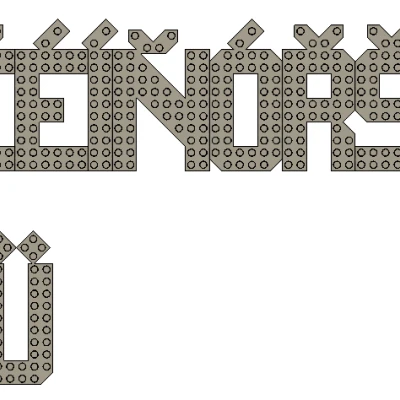 Bộ chữ cái và số tương thích Lego