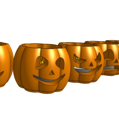 Chân nến bí ngô cho đèn trà