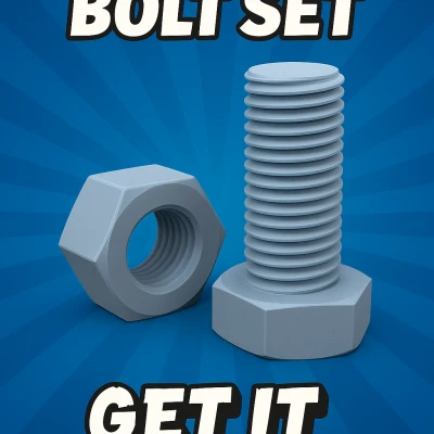 Ốc và Đai Ốc M6 × 1 mm (In 3D, Ren Hệ Mét ISO)