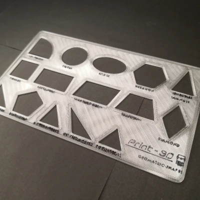 Mẫu Vẽ Hình Học - Khuôn Vẽ