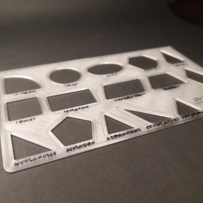 Mẫu Vẽ Hình Học - Khuôn Vẽ