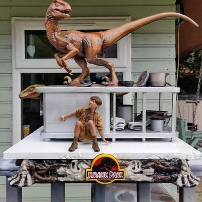 Mô hình Cảnh Sát Bếp Jurassic Park để in 3D