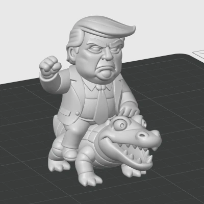 Trump Cỡi Cá Sấu