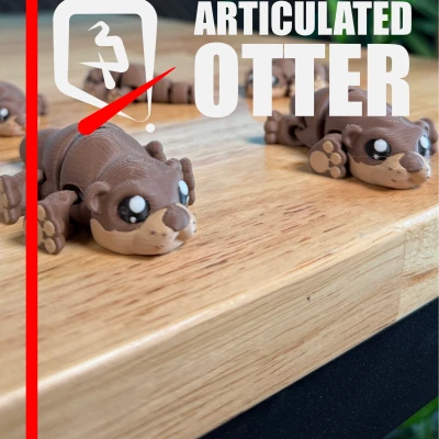 Rái Cá Khớp Nối – Thú Cưng Để Bàn In 3D