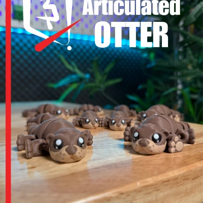 Rái Cá Khớp Nối – Thú Cưng Để Bàn In 3D