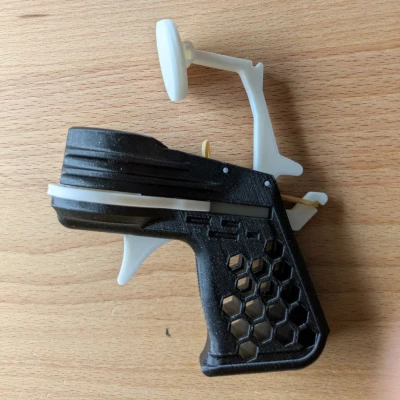 6-shot disc shooter cải tiến cần gạt