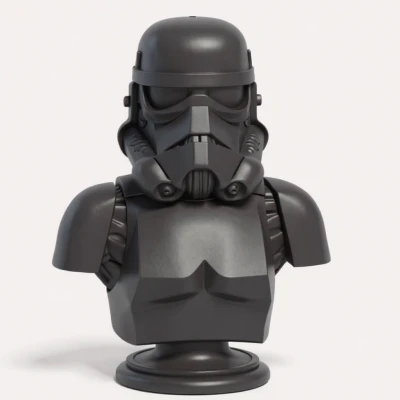 Bức Tượng Bán Thân Stormtrooper Chân Thực