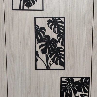 Tranh dán tường Monstera 2D trang trí nhà cửa