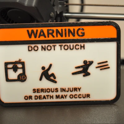 Biển Báo "Cấm Sờ!" Cho Máy In 3D