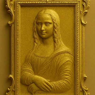GoldenLisa – Phù Điêu Mona Lisa Vàng