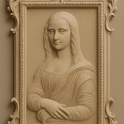 GoldenLisa – Phù Điêu Mona Lisa Vàng