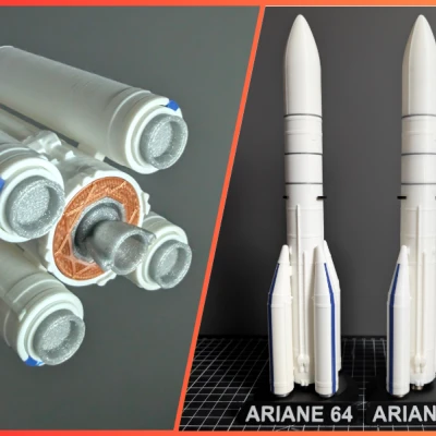 Mô hình tên lửa Ariane 6 tỷ lệ 1:200