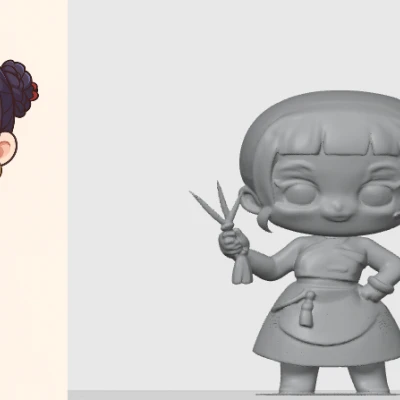 Mô Hình Zoey K-Pop Demon Hunters Kiểu Chibi