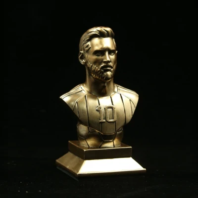 Tượng Lưu Niệm Messi Đứng Cùng Bóng - Mô Hình 3D