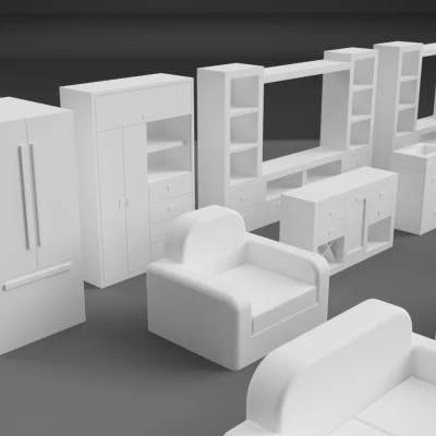 Bộ Nội Thất Mini Tỉ Lệ 1:100