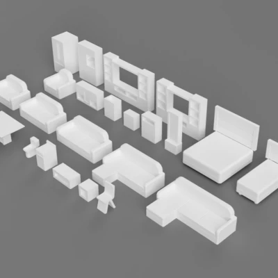 Bộ Nội Thất Mini Tỉ Lệ 1:100