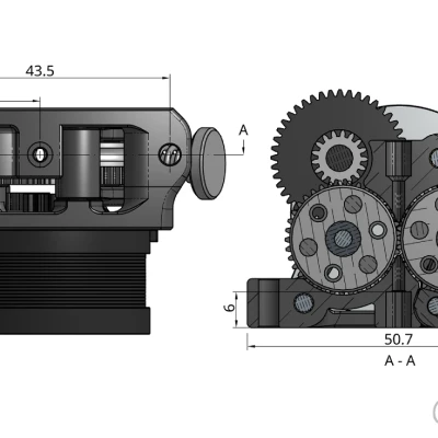 ProtoXtruder 2.0 - Đầu đùn nhỏ gọn, nhẹ hơn