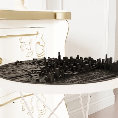 Bản đồ địa hình tròn Chicago – STL