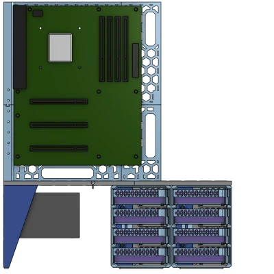 Vỏ Máy Server/PC ATX Khung Mở Hot-Swap