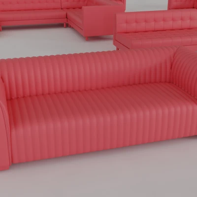 Mô Hình Thu Nhỏ Ghế Sofa & Ghế Ngồi Hiện Đại STL MegaPack 2 – Bernhardt & BoConcept