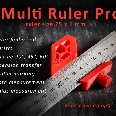 Multi Ruler Pro - Kẹp đa năng cho thước thép