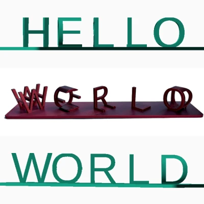 Bộ tạo Ambigram 3D