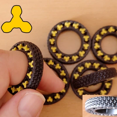 Vòng Bánh Răng Fidget V3 (3 Răng)