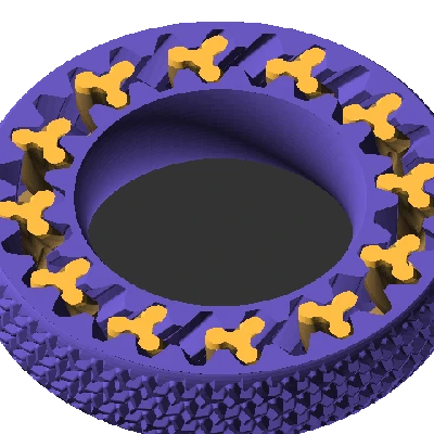 Vòng Bánh Răng Fidget V3 (3 Răng)