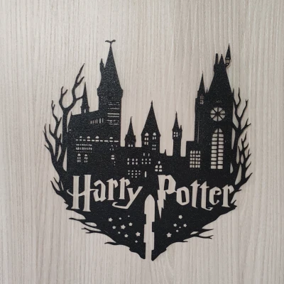 Tranh tường 2D Lâu đài Hogwarts Harry Potter