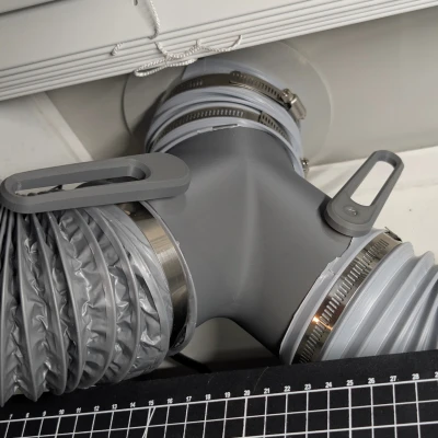 Van Chẻ Đôi Ống Thông Gió Y-Splitter 4 Inch