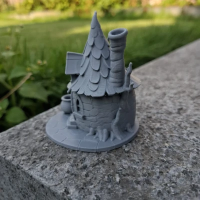 Nhà Phù Thủy Vạc Lùn Cong – Mô Hình Mini