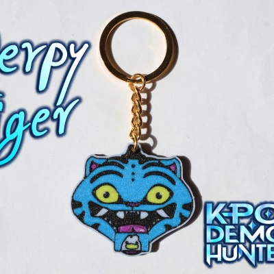 Móc khóa KPop Demon Hunters Hổ Ngơ Ngác