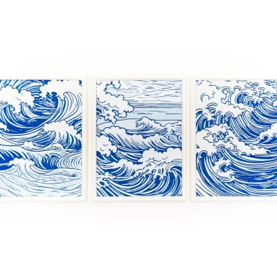 Tranh Tường Sóng Biển 3D