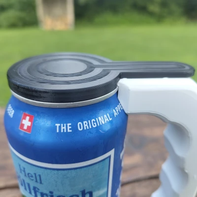 Giá đỡ lon 500ml có nắp xoay chống bụi - dễ in