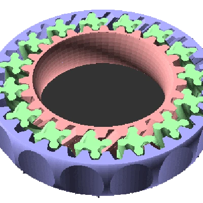 Nhẫn Bánh Răng Fidget - In trực tiếp