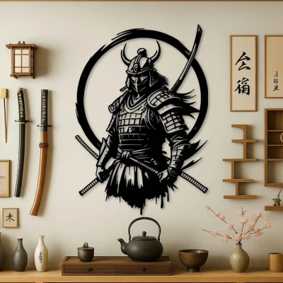 WallArt Samurei 002 - Nghệ Thuật Treo Tường 3D Độc Đáo