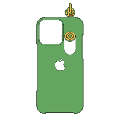 Ốp Lưng iPhone 16 Pro Max Có Pop-Up Ngón Tay