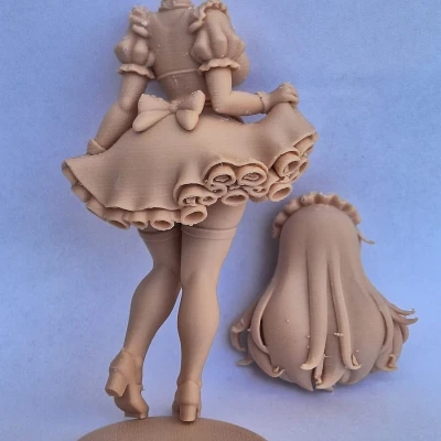 Mô hình Cô gái Anime - Tự làm