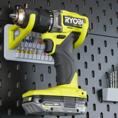 Kệ giữ máy khoan và mũi khoan Ryobi cho Skadis